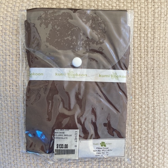 Kumi Kookoon Silk Pillow Sham 12x16 NWT as seen on Gossip Girl - Picture 2 of 6